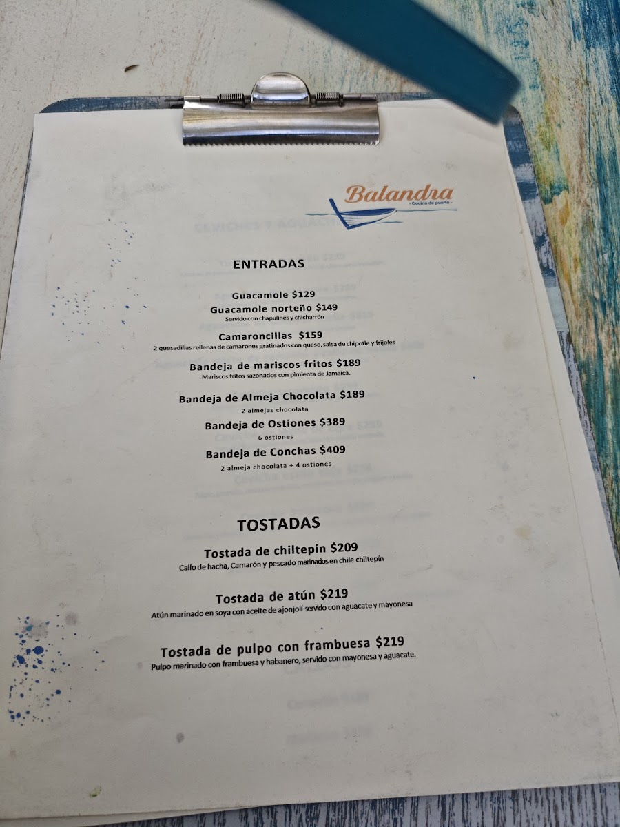 Balandra - Cocina de puerto Menu - Image 5